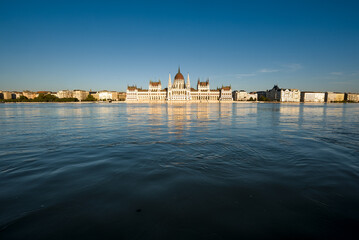 Fototapeta premium Hungarian Parliament building view across the river