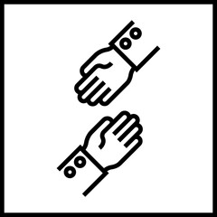 Hands Helping Icon Design