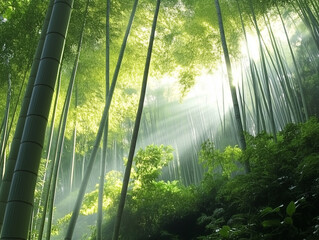 Fototapeta premium Forêt de bambous