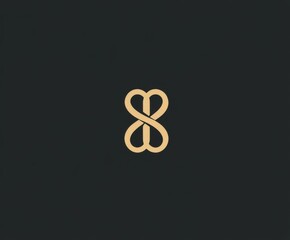 Obraz premium Simplified Bitcoin logo design concept