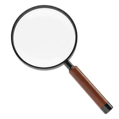 magnifying glass, convex lens that makes objects appear larger zoom than they are, Isolated Transparent png