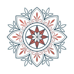 Intricate Mandala Flower Design .