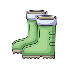 Farm boots icon design. Vector design