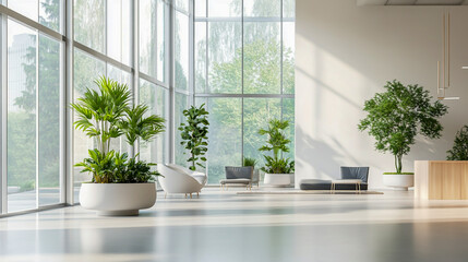 Obraz premium Contemporary minimalist interior design