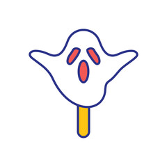 Ghost icon vector stock illustration