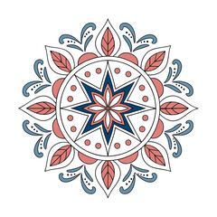 Intricate Mandala Flower Design .