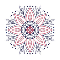 Intricate Mandala Flower Design .