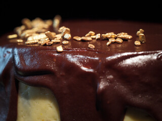 Chocolate cake detail