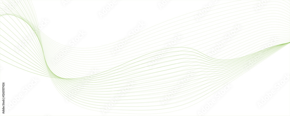 Poster modern abstract white wave digital geometric technology, data science frequency gradient lines moder