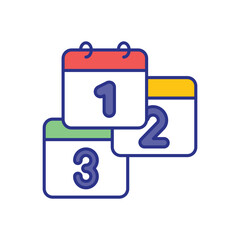 Holidays icon vector stock illustration