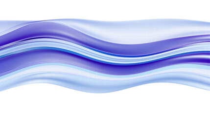 Naklejka premium Flowing Blue Abstract Waves Design with Smooth Texture and Transparent Background