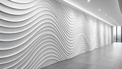 Naklejka premium Abstract Wave Pattern Wall Texture