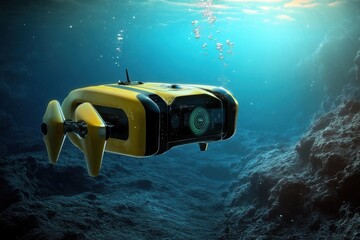  Yellow Underwater Exploration Drone