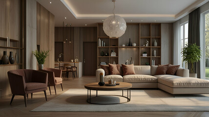 Fototapeta premium living room interior