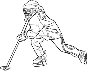 ringette athlete girl sport player