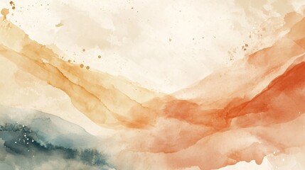 Naklejka premium Watercolor Ink Flow Abstract Background