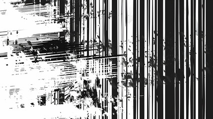 Obraz premium Abstract black and white pattern with dynamic lines and textures, evoking movement and energy