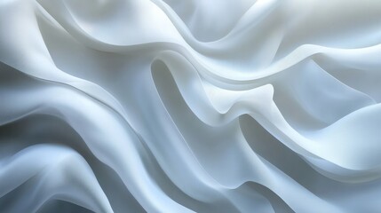 Fototapeta premium Soft Fabric Texture with Seamless White Folds