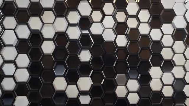 3d render of a black hexagons background, background for web, banners, cover design, book design, poster, cd cover, flyer, website backgrounds or advertising. White background, geometric background