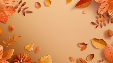 Women's Day: In the Poetic Warm Rhyme of the Autumn-leaf Brown Background, Unleashing the Intellectuality and Composure Beauty of Women