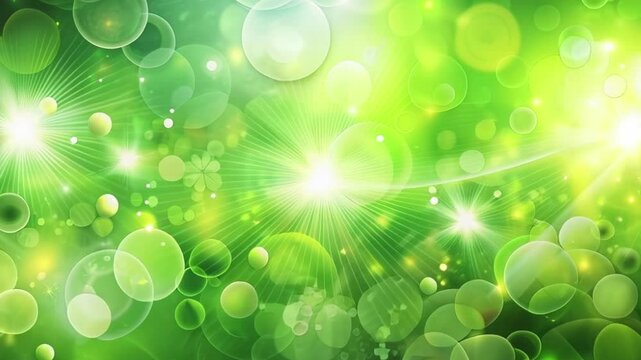 Abstract background. Trendy business website template with copy space/ Nice green texture with green transparent stripes. Raster image. Smooth lines, circles