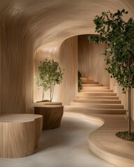 Modern interior design contemporary space interior minimalist environment welcoming viewpoint