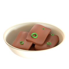 bulgogi korean 3d icon illustration