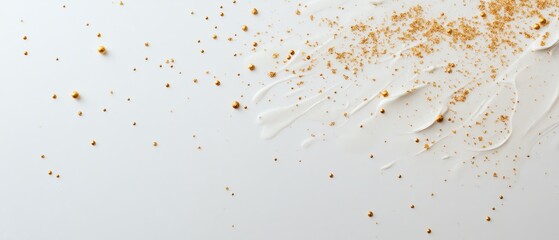 Minimal white background with gold flecks Valentine's day Background