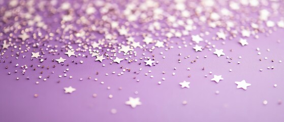 Pale lavender background with a scattering of tiny white stars Valentine's day Background