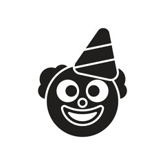 Clown icon vector stock illustration