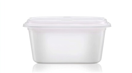 Clear Polystyrene Container for Takeaway Ice Cream with Lid