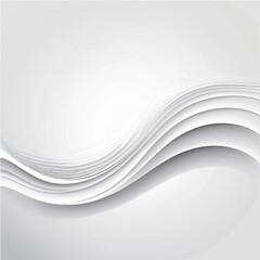 Abstract modern flowing stylish wave in white backgroungs