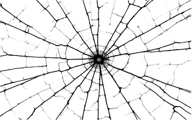 shattered glass texture with intricate cracks radiating from center, creating dramatic and chaotic pattern
