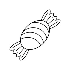 candy lineal icon with white background vector stock illustration