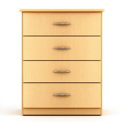 Simple Wooden Chest of Drawers for Bed Room Storage Solution, Bedroom Accessories Concept.