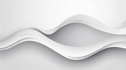 Abstract modern flowing stylish wave in white backgroungs