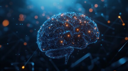 Neural Network: A Digital Brain's Illuminated Pathways