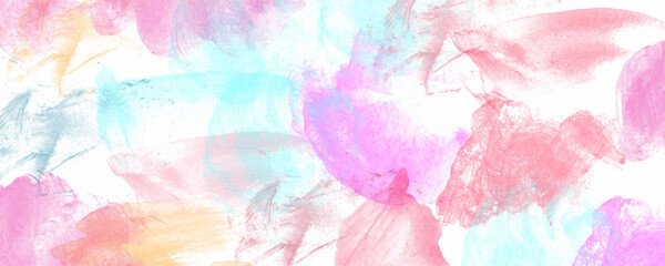 Dreamy blurred pink purple blue brush stroke background with merging in a pale colored peony splash colored composition design. Blue, pink and purple color abstract alcohol ink painted background