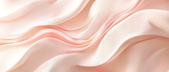 Obraz premium Subtle blush gradient fading into cream Valentine's day Background
