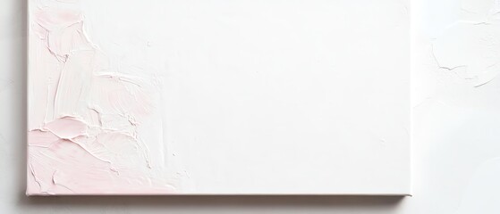 Subtle pink border on a white canvas Valentine's day Background