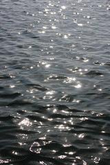 the brilliance of the sun in the ocean water