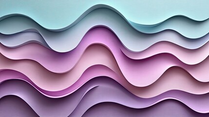 Abstract Pastel Wave Pattern Background Design
