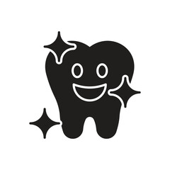 Tooth icon vector stock illustration