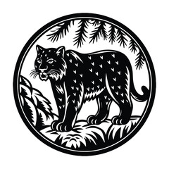 vector illustration of a tiger