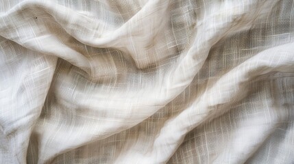 Women's Day: Among the Rustic Textures of the Linen Background, Unleashing the Delicate and Composed Beauty of Women