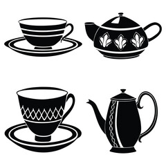 set of tea cups