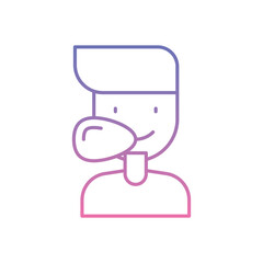 Chewing Gum icon vector stock illustration