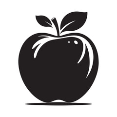 vector illustration of an apple