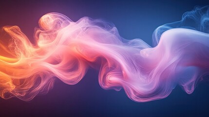 Abstract Colorful Swirling Light Threads Design