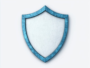 blue shield icon symbolizing protection and safety, ideal for security themes